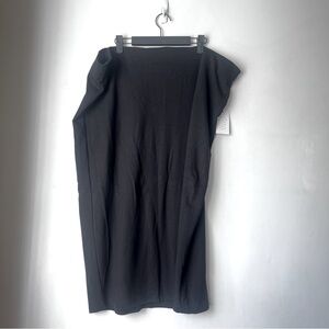 Eloquii Black Midi Column Skirt Plus Size 24 NWT